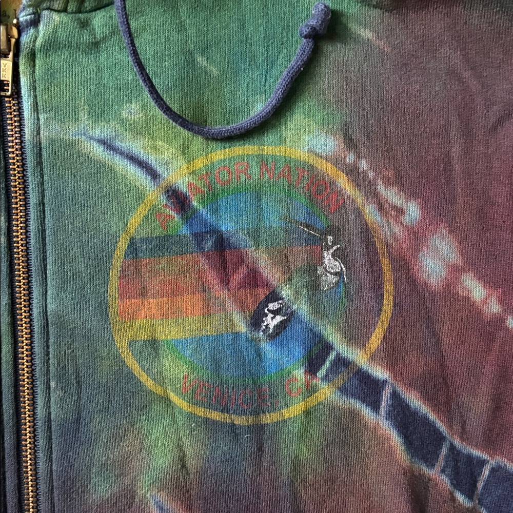 Aviator Nation Tie-Dye zip up Hoodie - Picture 3 of 4